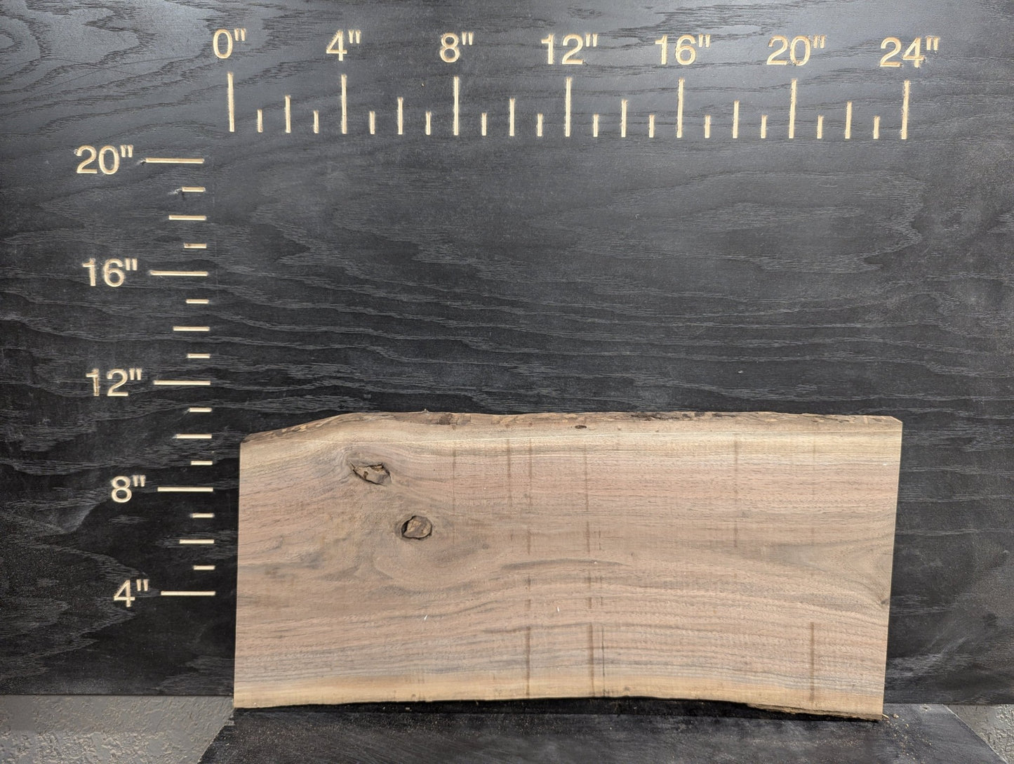 24" Walnut & Elm Live Edge Charcuterie Kit - Ol Loggin Sawmill