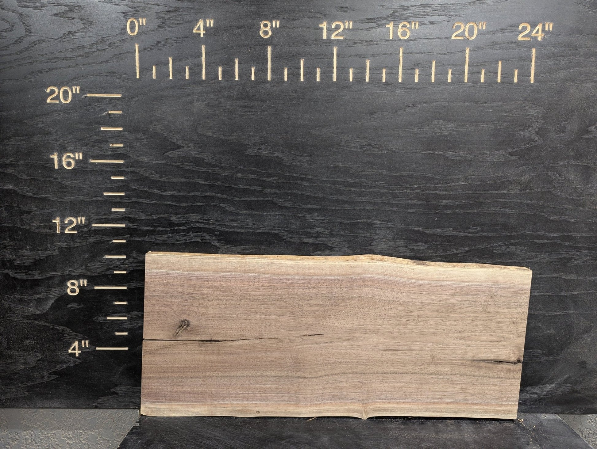 24" Walnut & Elm Live Edge Charcuterie Kit - Ol Loggin Sawmill