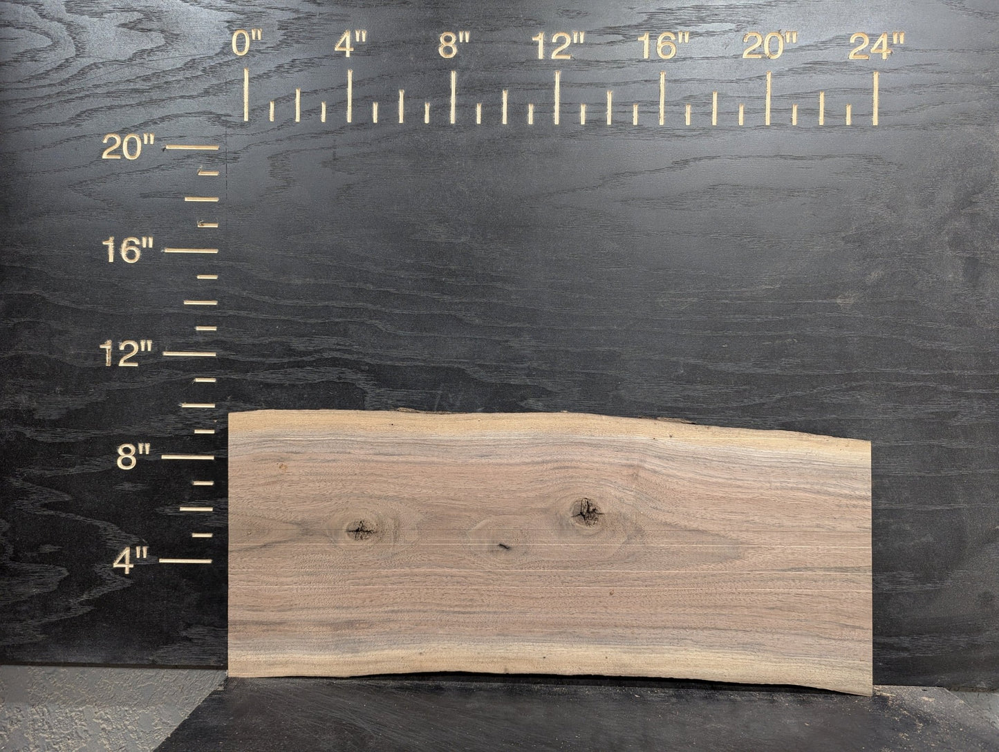 24" Walnut Live Edge Charcuterie Kit - My Store