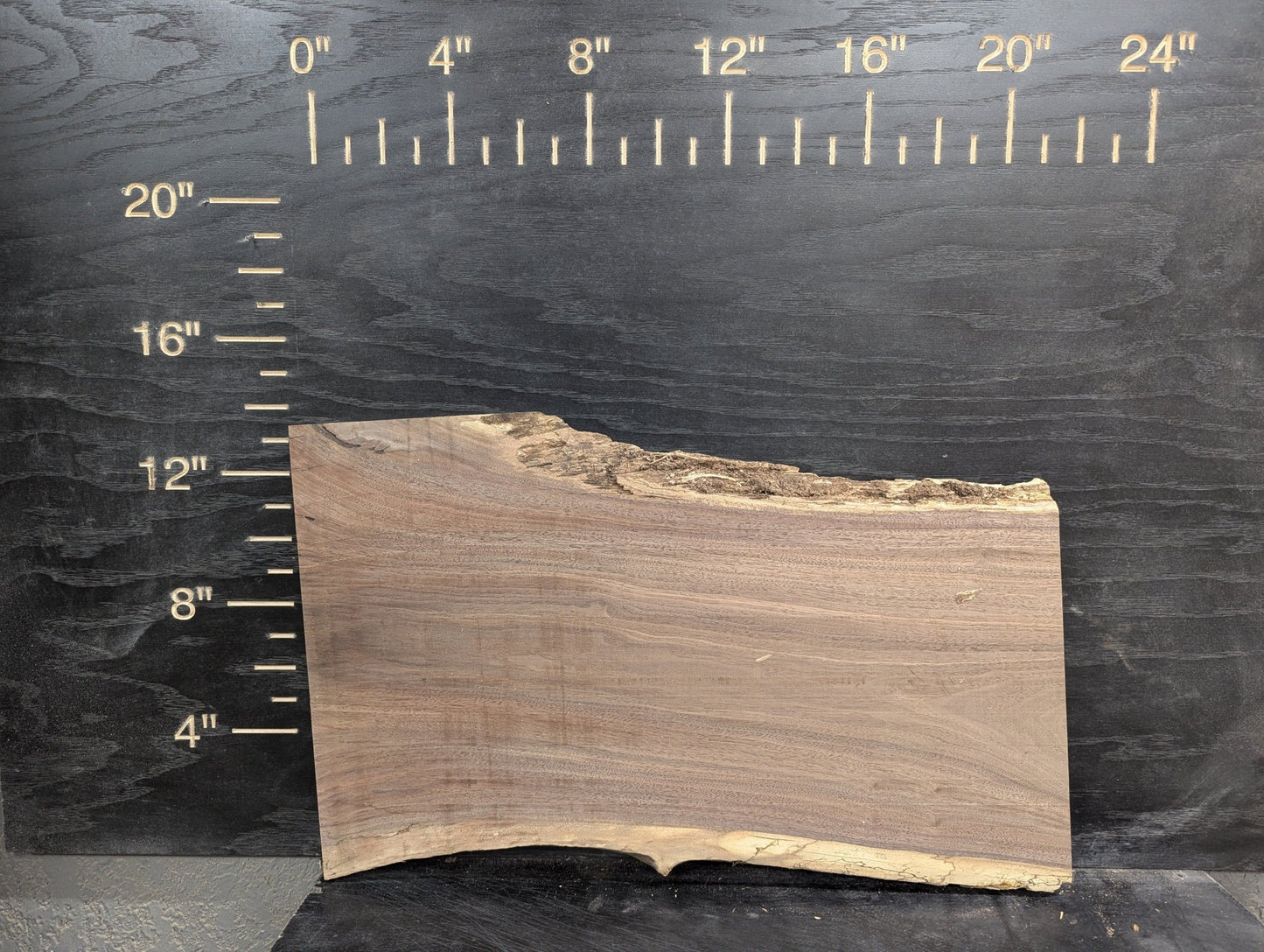 24" Walnut Live Edge Charcuterie Kit - Ol Loggin Sawmill