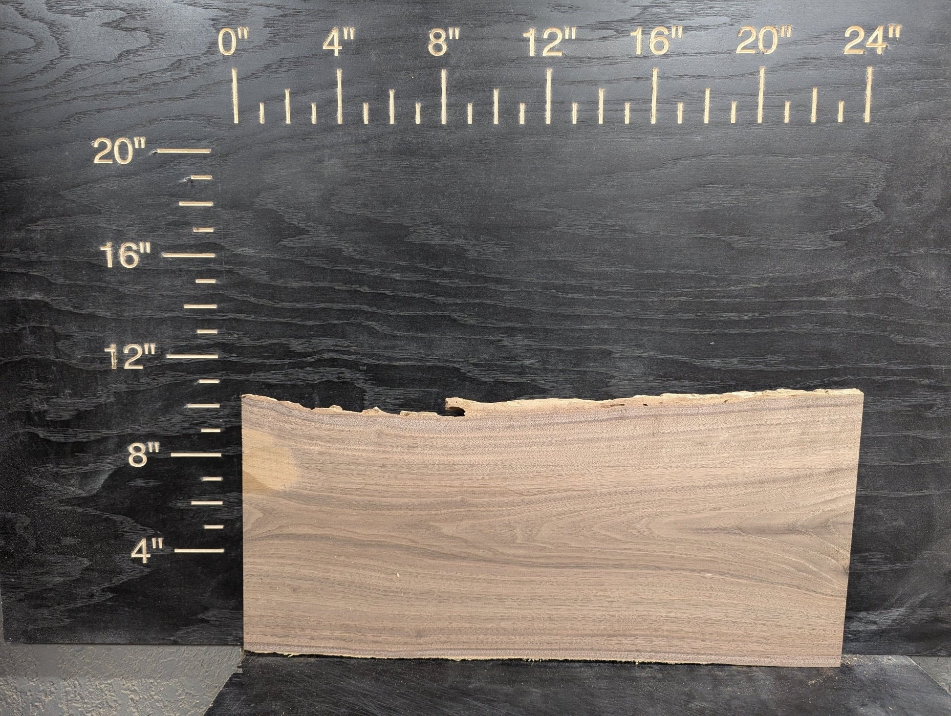 24" Walnut Live Edge Charcuterie Kit - Ol Loggin Sawmill