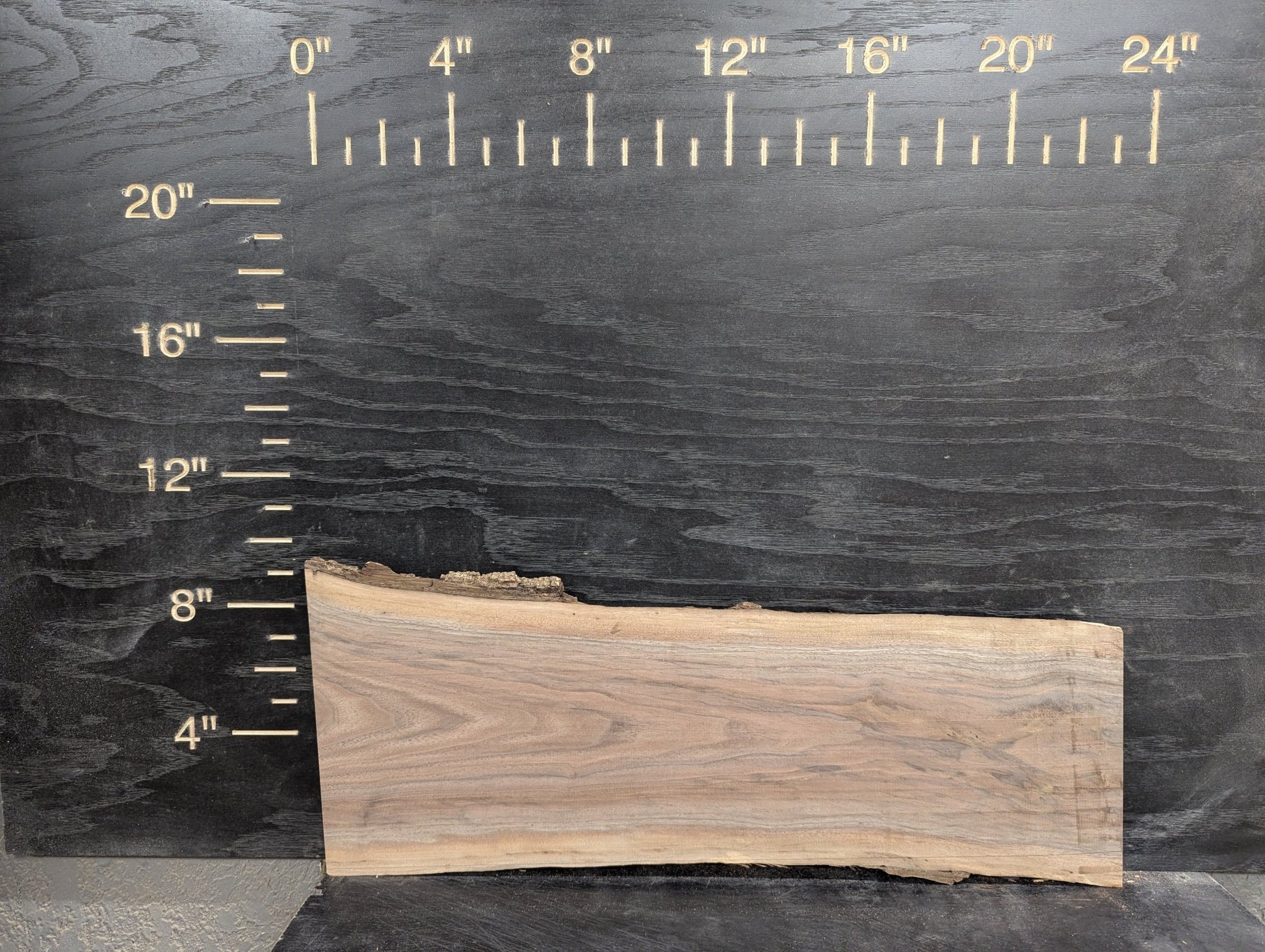 24" Walnut Live Edge Charcuterie Kit - Ol Loggin Sawmill