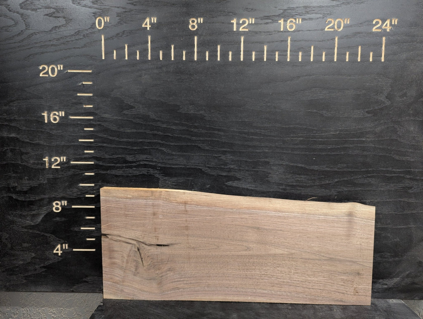 24" Walnut Live Edge Charcuterie Kit - Ol Loggin Sawmill