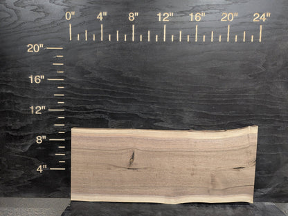 24" Walnut Live Edge Charcuterie Kit - Ol Loggin Sawmill