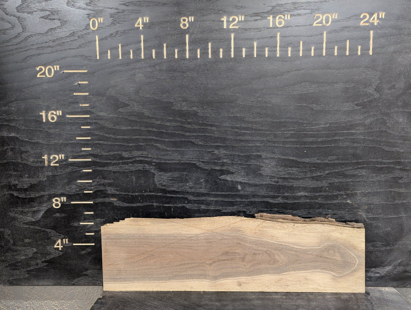 24" Walnut Live Edge Charcuterie Kit - Epoxy Required! - Ol Loggin Sawmill