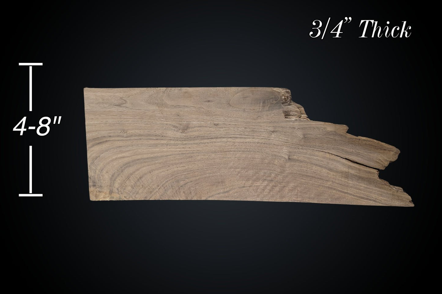 24" Walnut Live Edge Dimensional Kit (S2S) - My Store