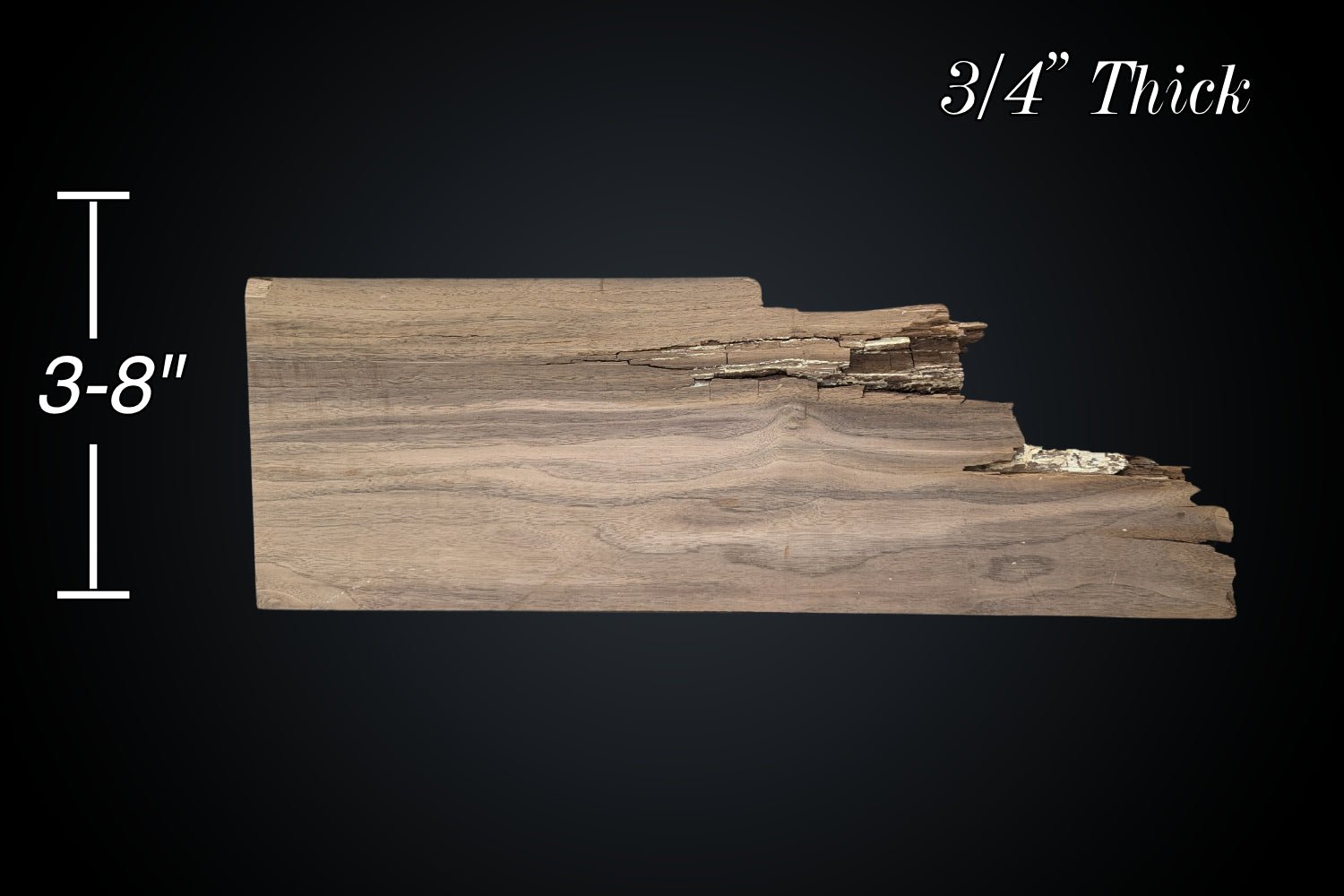 24" Walnut Live Edge Dimensional Kit (S2S) - My Store