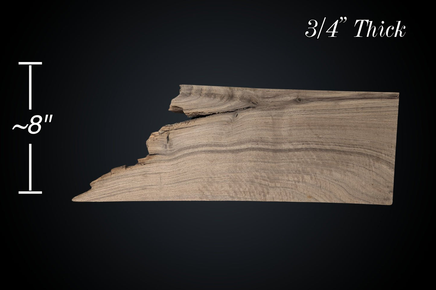 24" Walnut Live Edge Dimensional Kit (S2S) - My Store