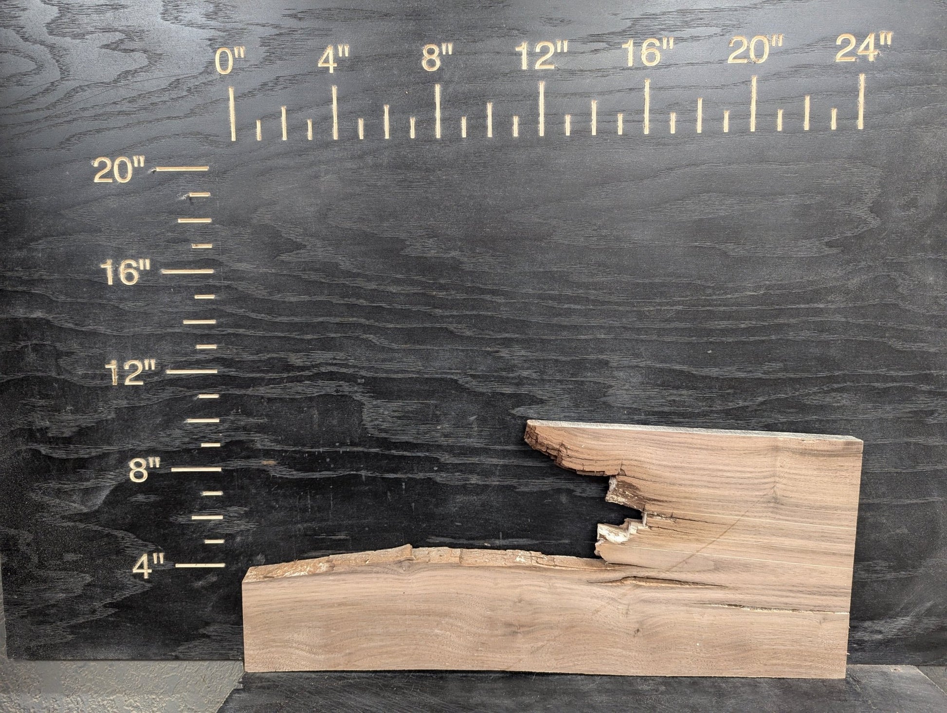 24" Walnut Live Edge/Dimensional Mixed Kit (S2S) - Ol Loggin Sawmill