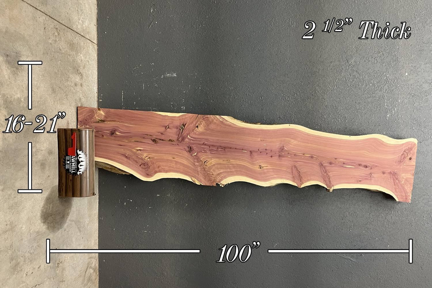 Cedar Live Edge Wood Slab - 38 BF - My Store