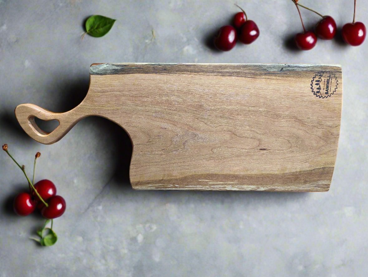 Cherry Charcuterie Board with Handle – Durable and Stylish Serving Platter - My Store