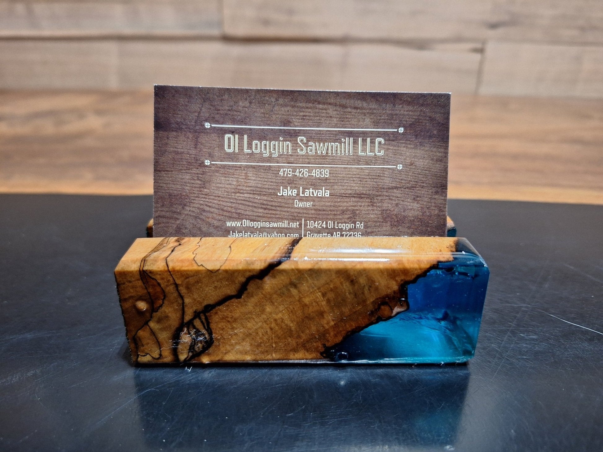 Epoxy Business Card Holder - 2" x 4" - My Store