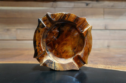 Handcrafted Wood Cigar Ashtray – Elegant, Durable, and One - of - a - Kind - 8" X 8" - Ol Loggin Sawmill