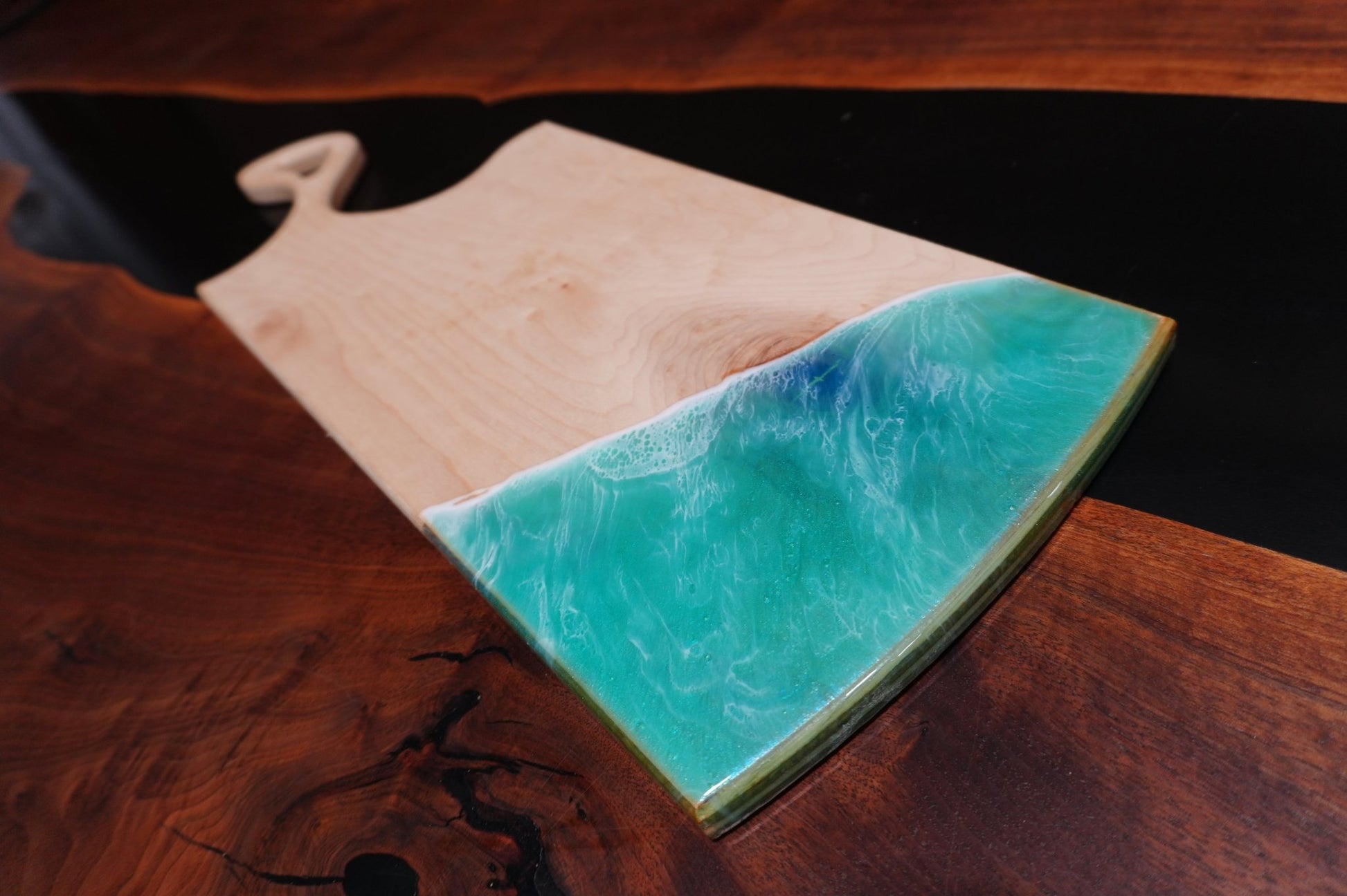 Ocean - Inspired Maple Charcuterie Board - Ol Loggin Sawmill