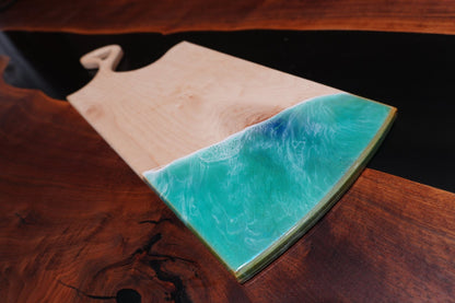 Ocean - Inspired Maple Charcuterie Board - Ol Loggin Sawmill