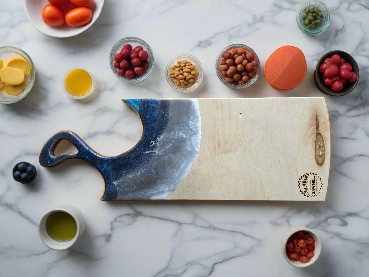 Ocean - Inspired Maple Charcuterie Board - My Store