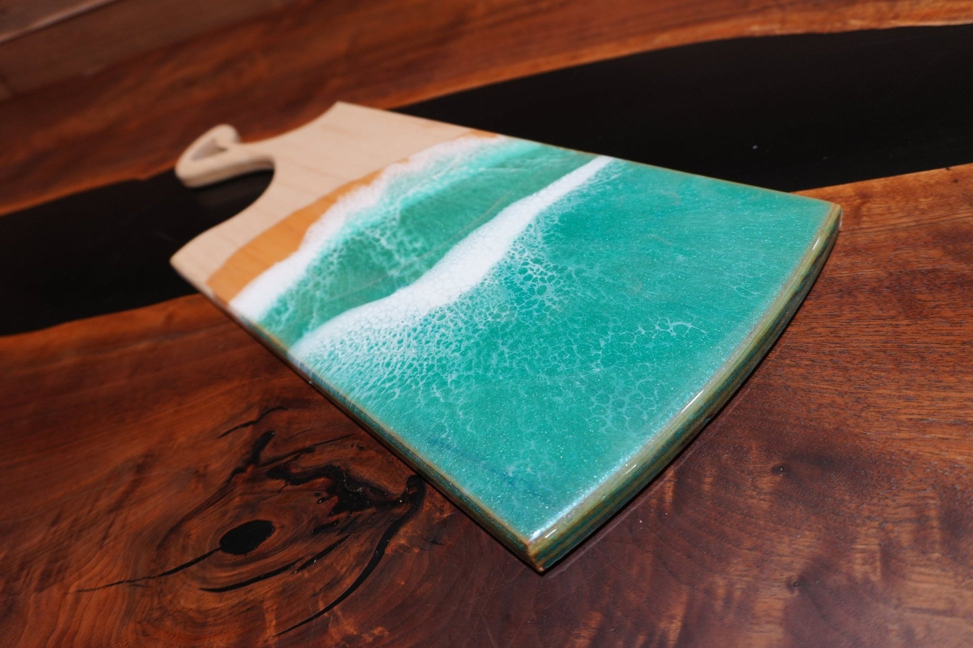 Ocean - Inspired Maple Charcuterie Board - Ol Loggin Sawmill