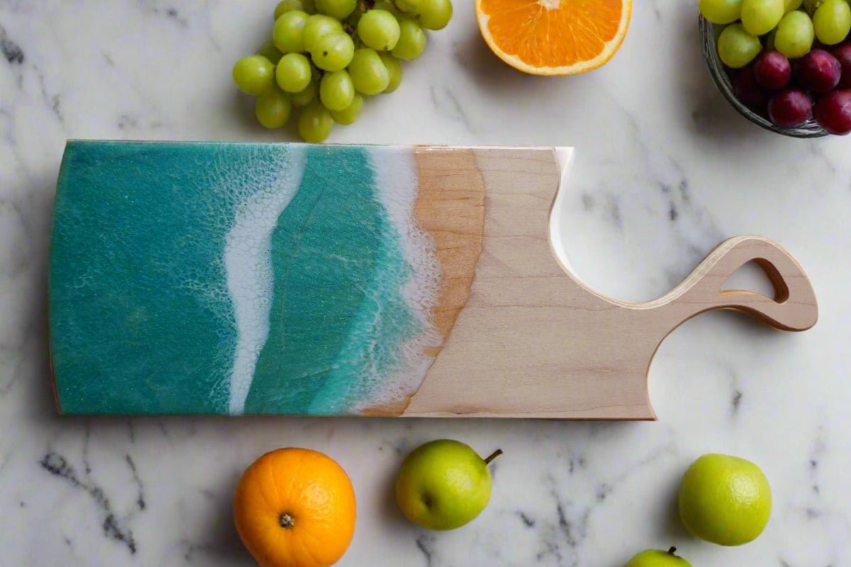 Ocean - Inspired Maple Charcuterie Board - Ol Loggin Sawmill