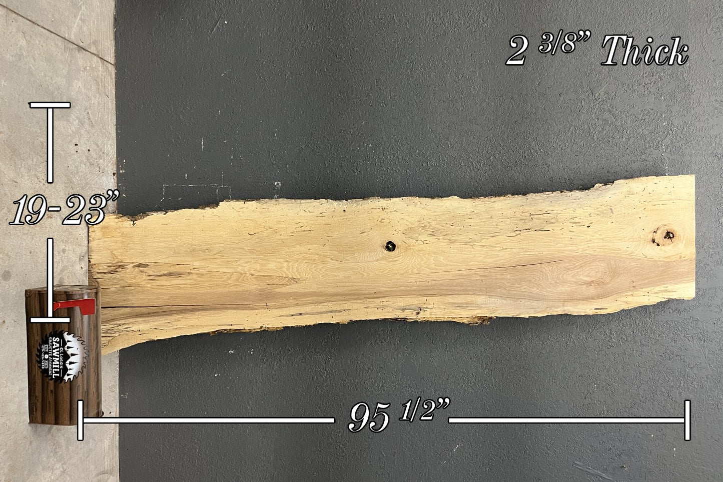 Pecan Live Edge Wood Slab - 41.8 BF - My Store