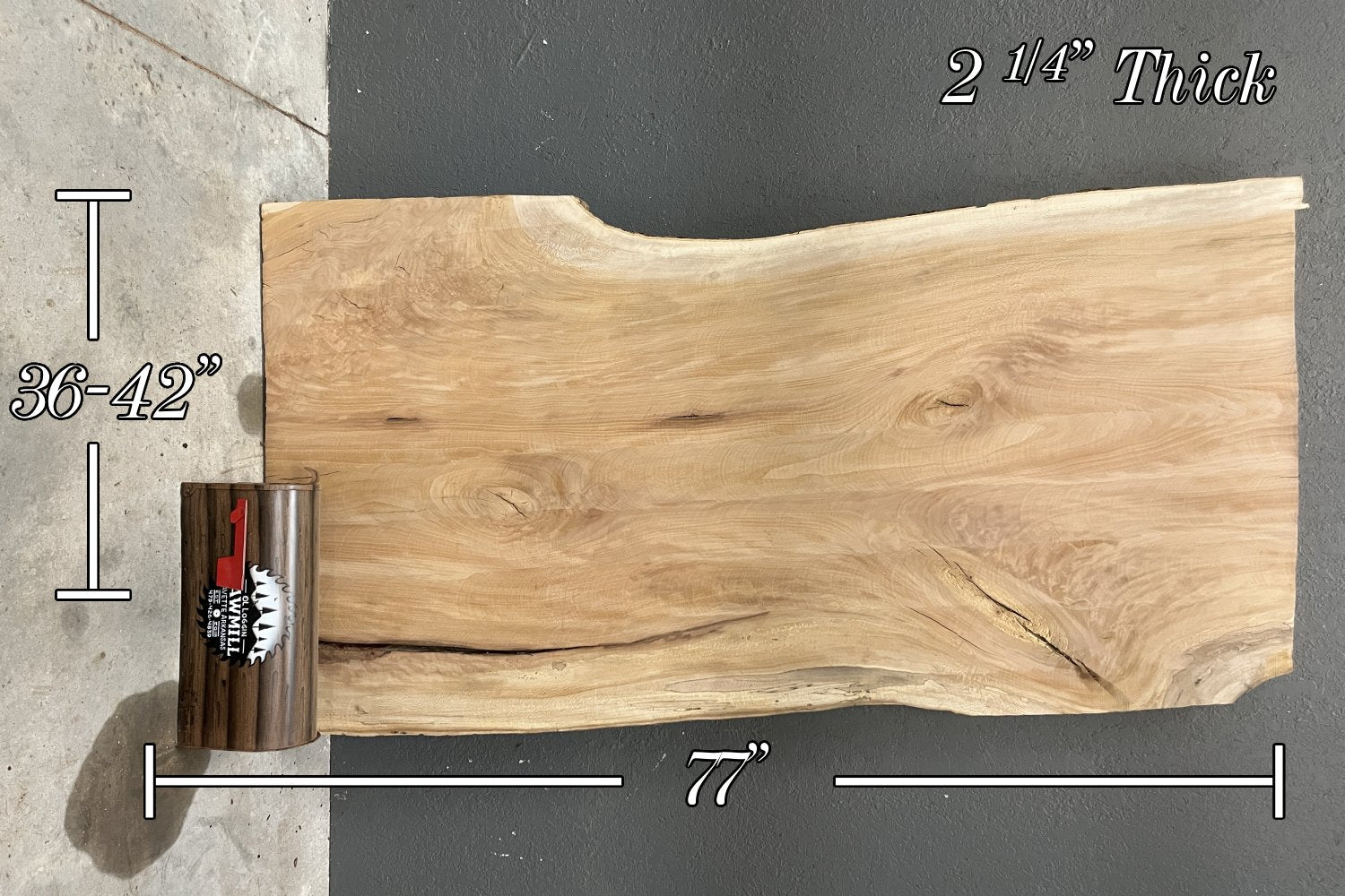 Sycamore Live Edge Wood Slab - 61.8 BF - My Store