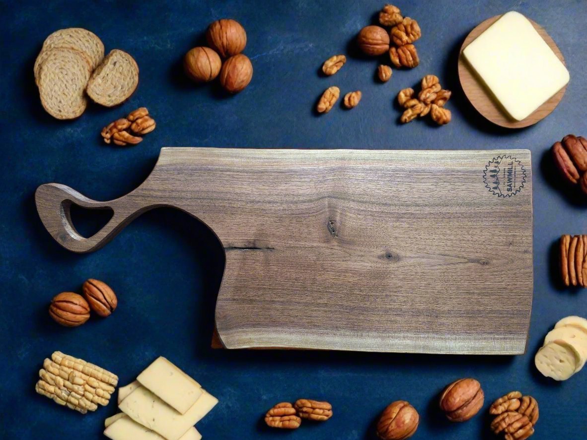 Walnut Charcuterie Board with Handle – Durable and Stylish Serving Platter - My Store