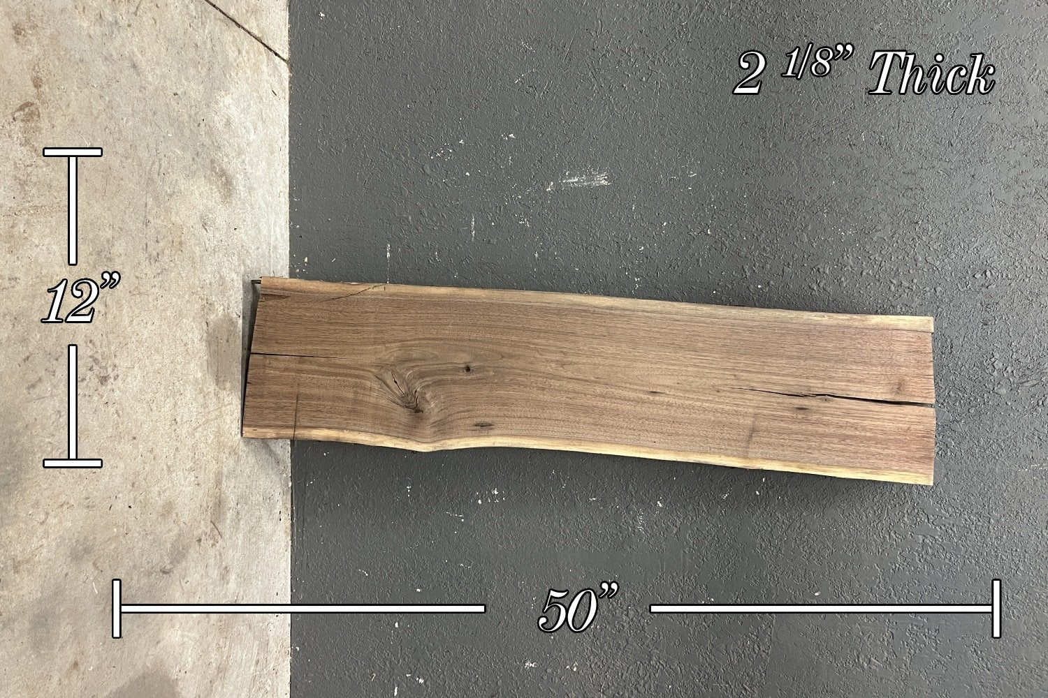 Walnut Live Edge Wood Slab - 13.1 BF - My Store