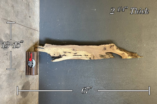 White Oak Live Edge Wood Slab - 19.1 BF - My Store